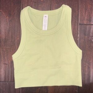ALO Yoga Lime Green Cropped Tank Top